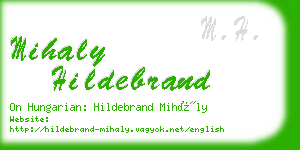 mihaly hildebrand business card
